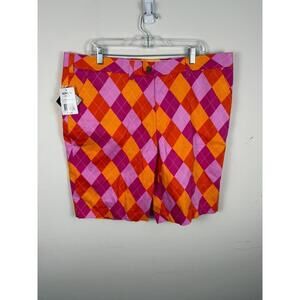 *NWT* Loudmouth RASPBERRY SUREBET Golf Shorts Size 40 Argyle